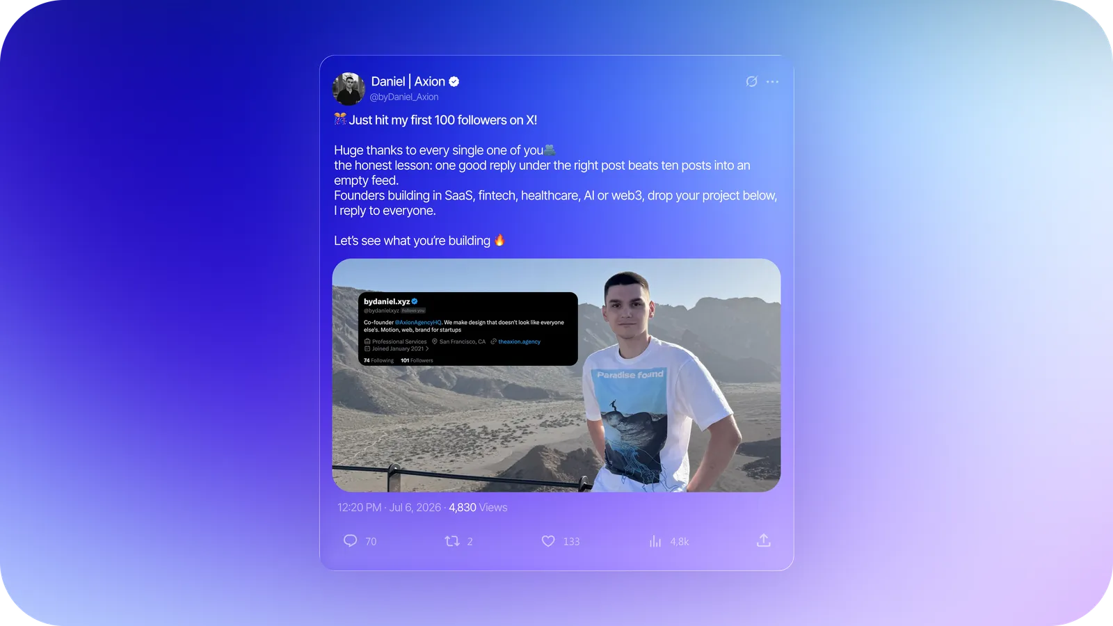 How a post in X turned into a real client.